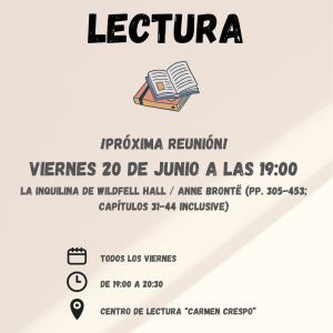 Club de lectura, viernes 20 de junio